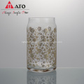 Clear Rattan &amp; Blossom Drink caneca requintada copo de vidro impresso